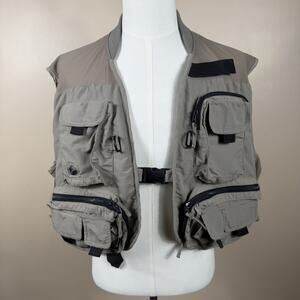Guide Series GS Utility Fishing Vest Tan Multi Pocket Outdoor Hiking NWT XXL